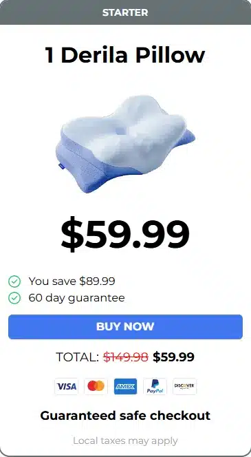 Derila Ergo Memory Foam Pillow Reviews-Here's What Surprised Me 7 Derila Ergo Memory Foam Pillow 1 pack