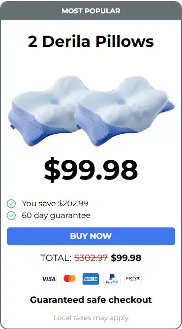 Derila Ergo Memory Foam Pillow Reviews-Here's What Surprised Me 9 Derila Ergo Memory Foam Pillow 2 pack