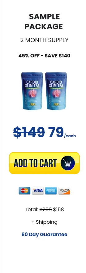 cardio slim tea 2 month supply